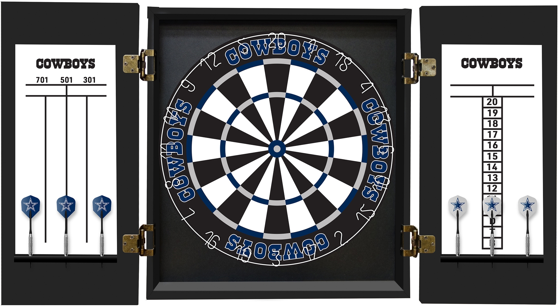 Dallas Cowboys Black Dartboard Set - Thumbnail - Image 3