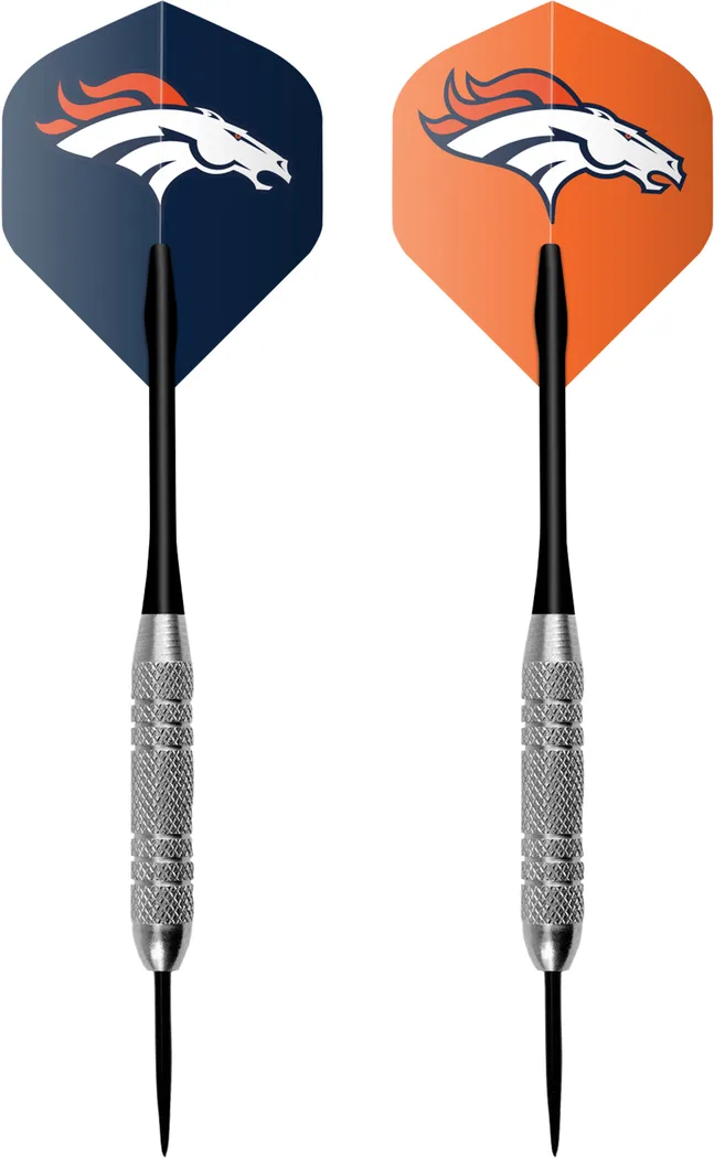 Fan's Choice Black Denver Broncos Dartboard Set - Thumbnail - Image 4