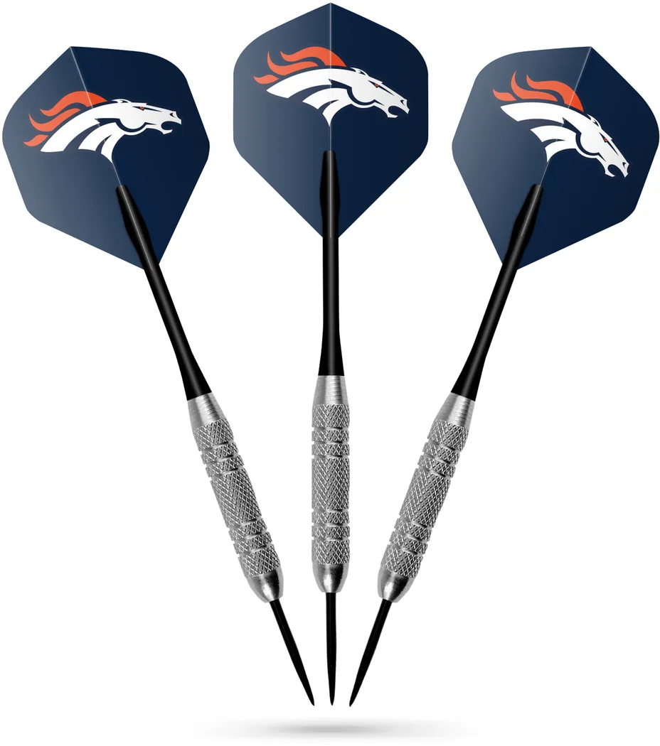 Fan's Choice Black Denver Broncos Dartboard Set - Thumbnail - Image 7