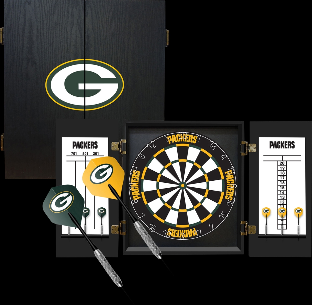 Green Bay Packers Black Dartboard Set - Thumbnail - Image 1