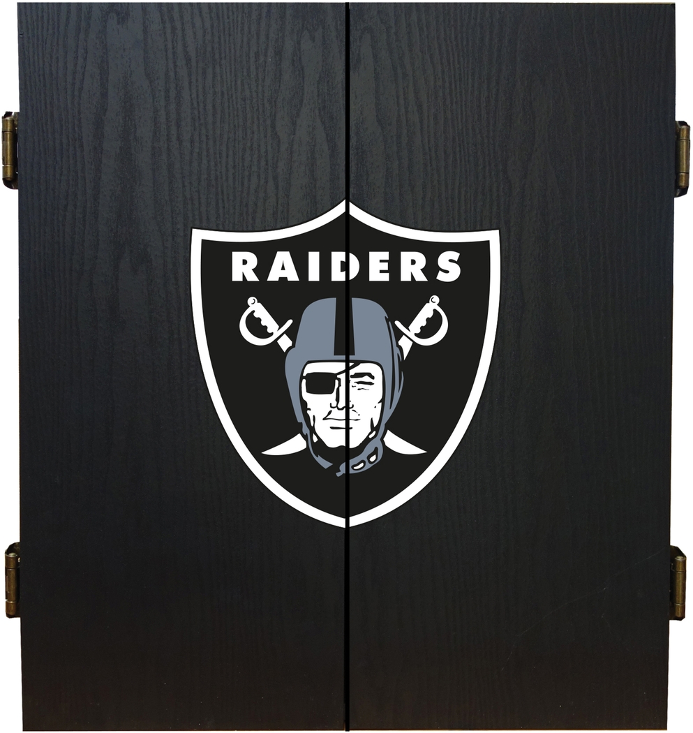 Fan's Choice Black Las Vegas Raiders Dartboard Set - Thumbnail - Image 2