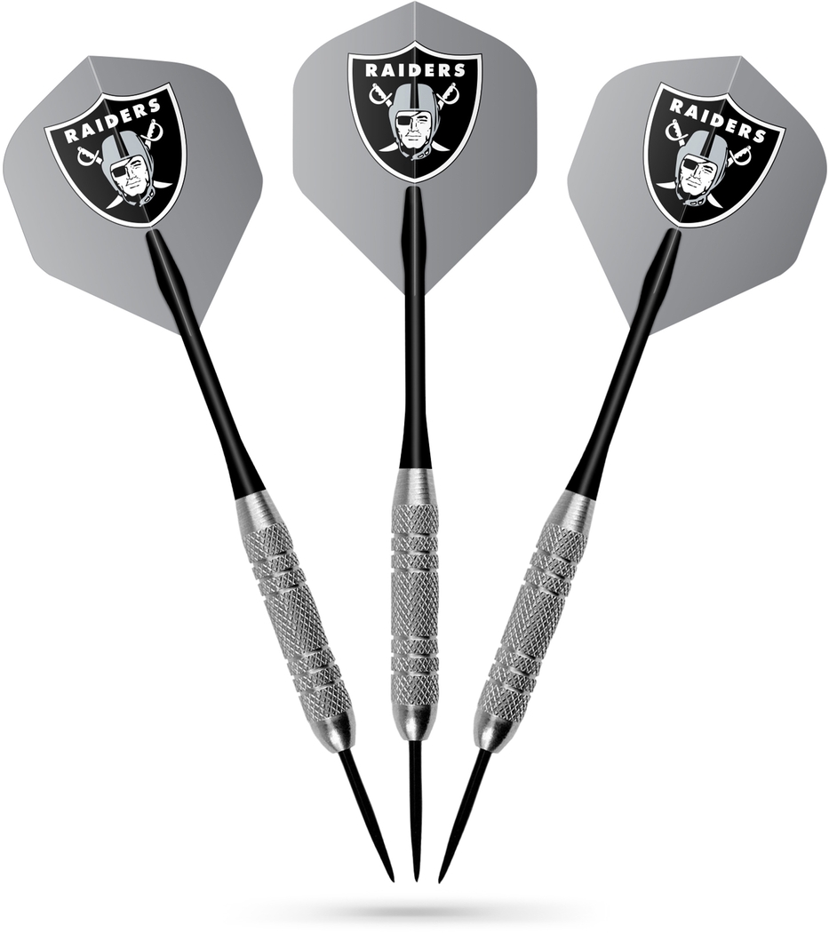 Fan's Choice Black Las Vegas Raiders Dartboard Set - Thumbnail - Image 6
