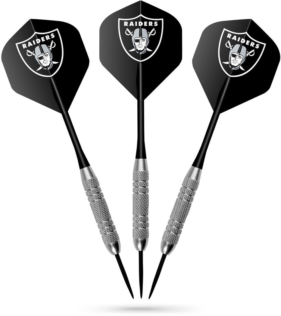 Fan's Choice Black Las Vegas Raiders Dartboard Set - Thumbnail - Image 7
