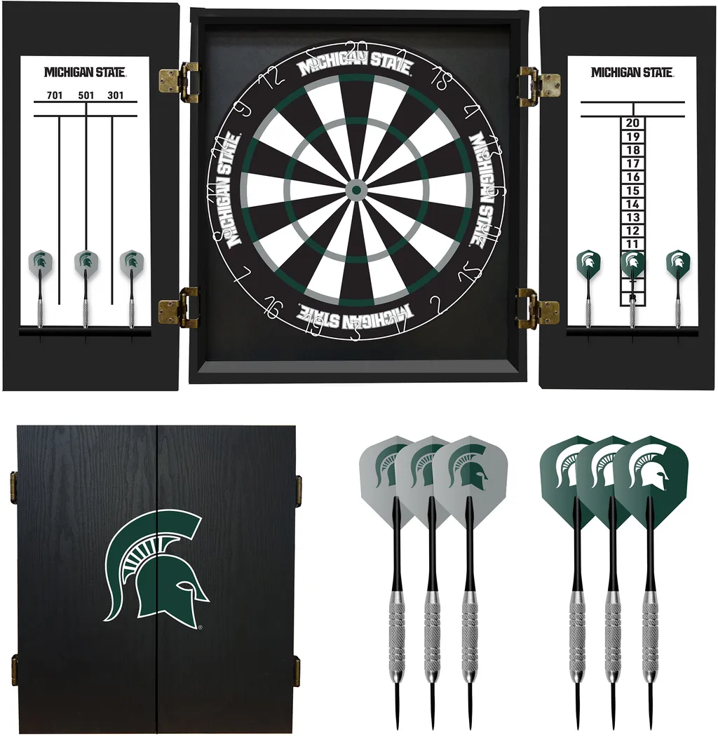 Michigan State Black Dartboard Set - Thumbnail - Image 3