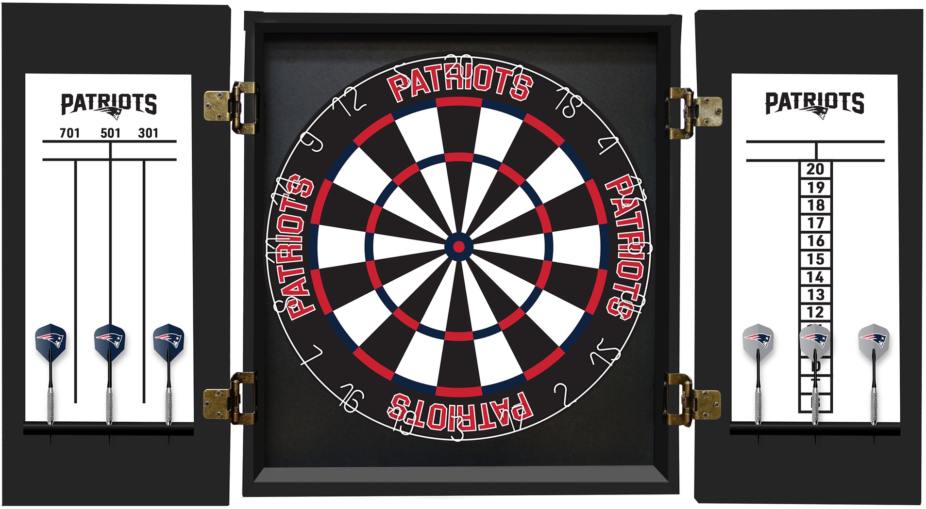New England Patriots Black Dartboard Set - Thumbnail - Image 3