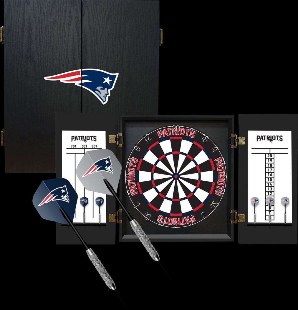 New England Patriots Black Dartboard Set - Thumbnail - Image 1