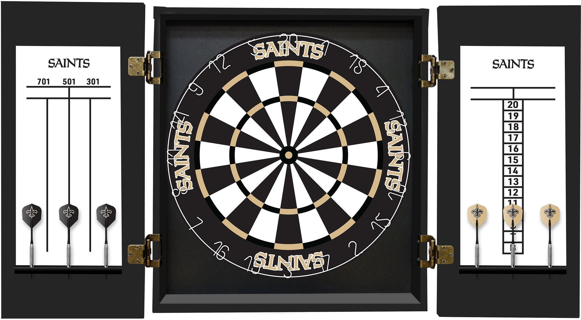 New Orleans Saints Black Dartboard Set - Thumbnail - Image 3