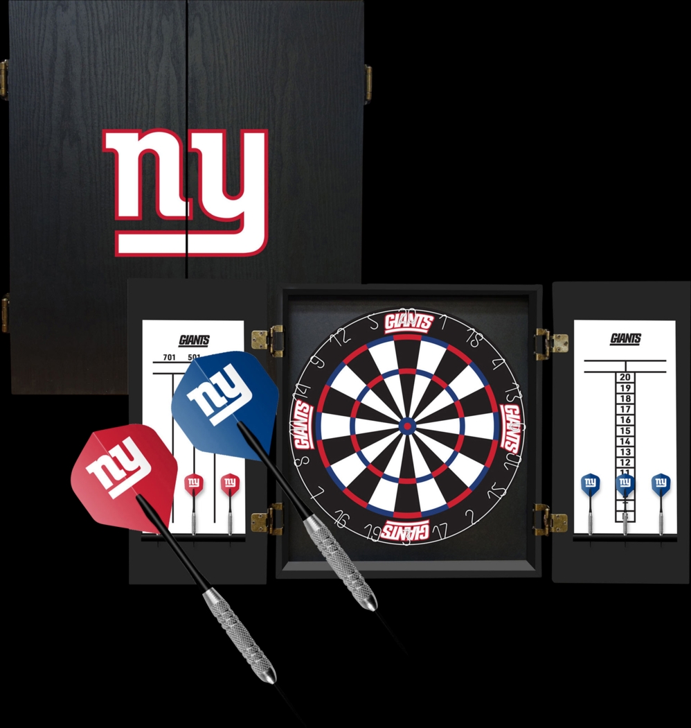 New York Giants Black Dartboard Set - Thumbnail - Image 1