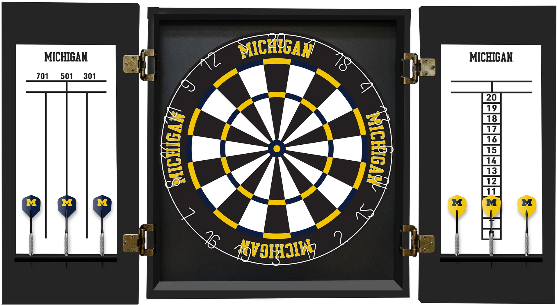 University of Michigan Black Dartboard Set - Thumbnail - Image 4