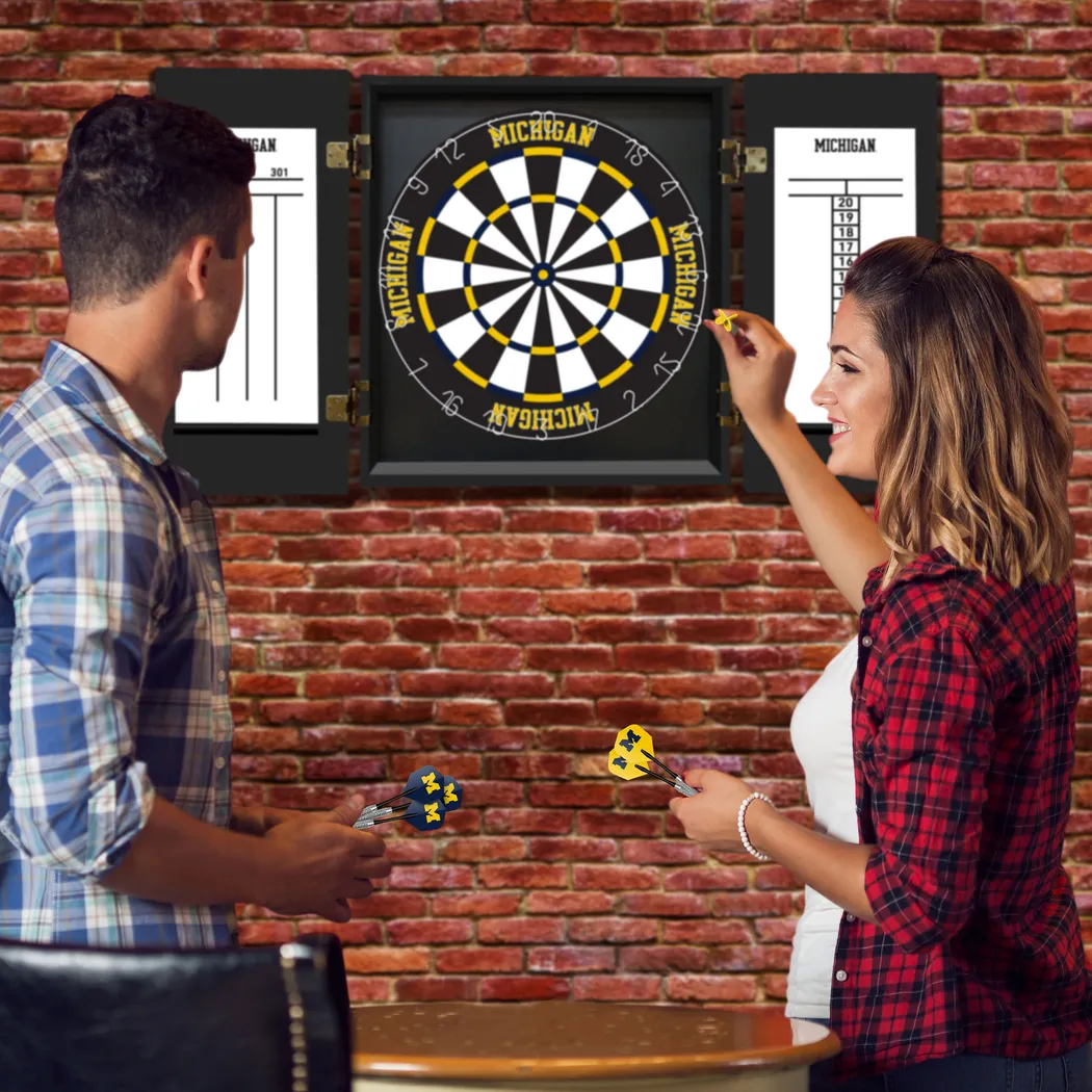 University of Michigan Black Dartboard Set - Thumbnail - Image 9
