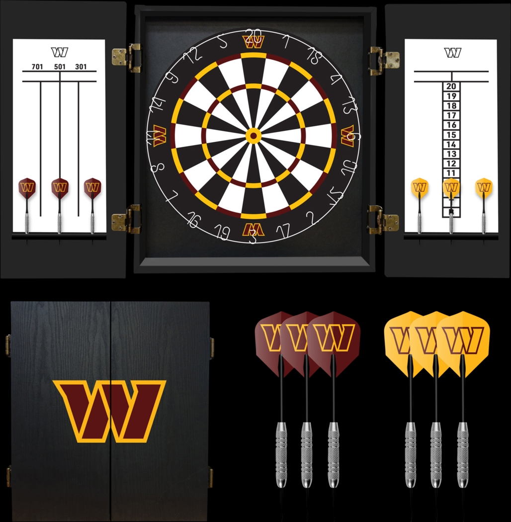 Washington Commanders Black Dartboard Set - Thumbnail - Image 1