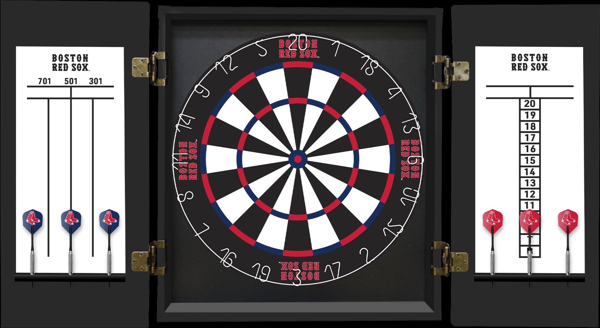 Boston Red Sox Black Dartboard Set - Thumbnail - Image 3