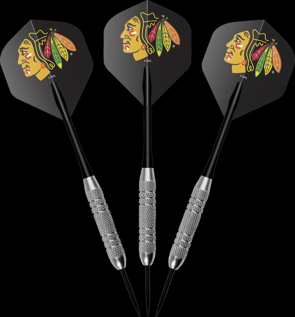 Chicago Blackhawks Black Dartboard Set - Thumbnail - Image 6