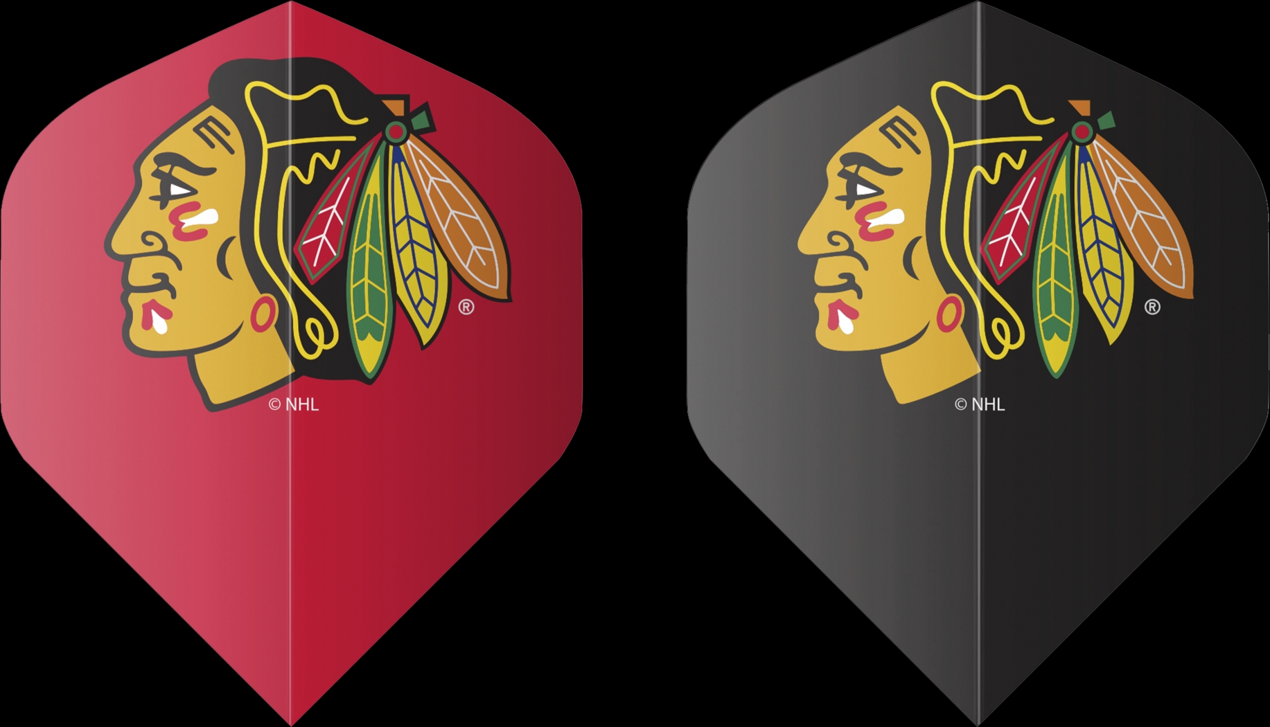 Chicago Blackhawks Black Dartboard Set - Thumbnail - Image 9