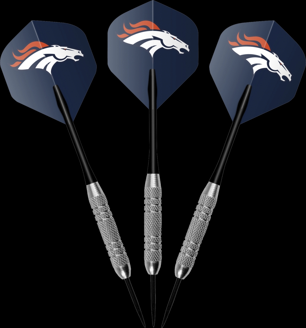Denver Broncos Black Dartboard Set - Thumbnail - Image 6