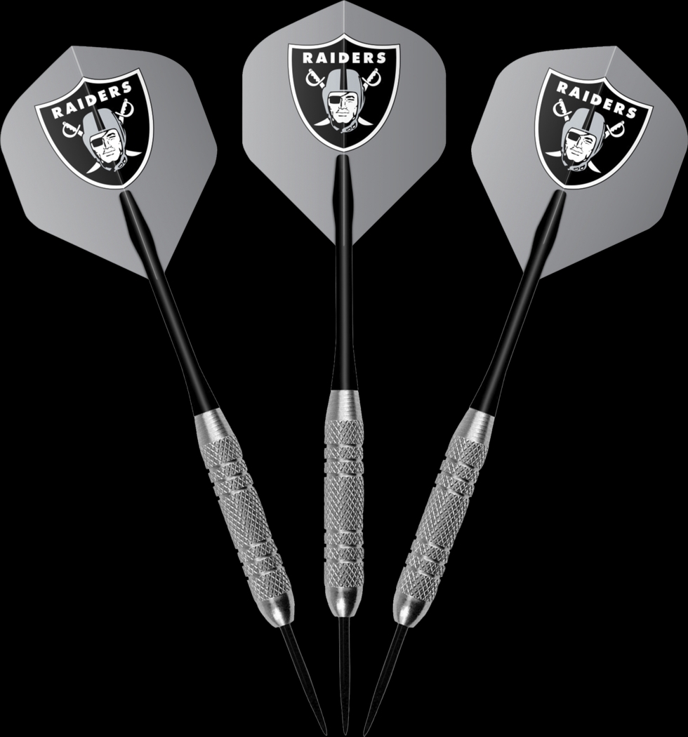 Las Vegas Raiders Black Dartboard Set - Thumbnail - Image 4