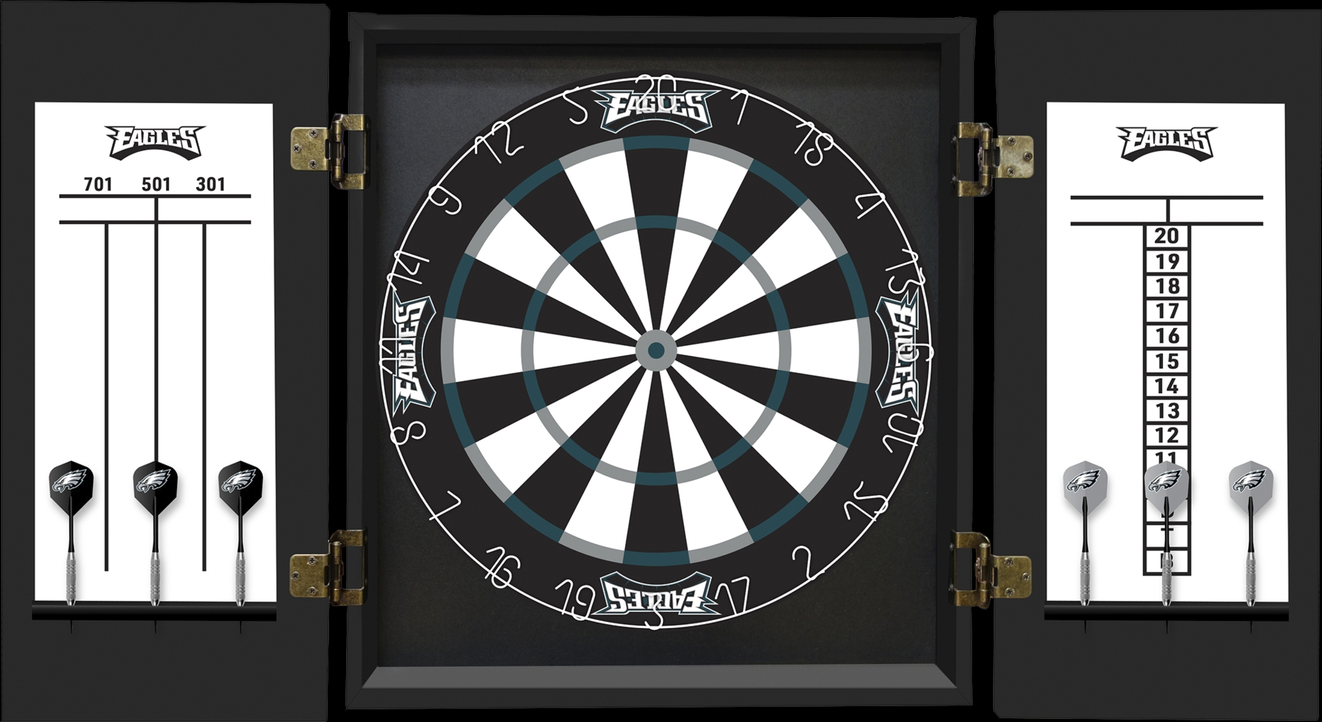 Philadelphia Eagles Black Dartboard Set - Thumbnail - Image 3