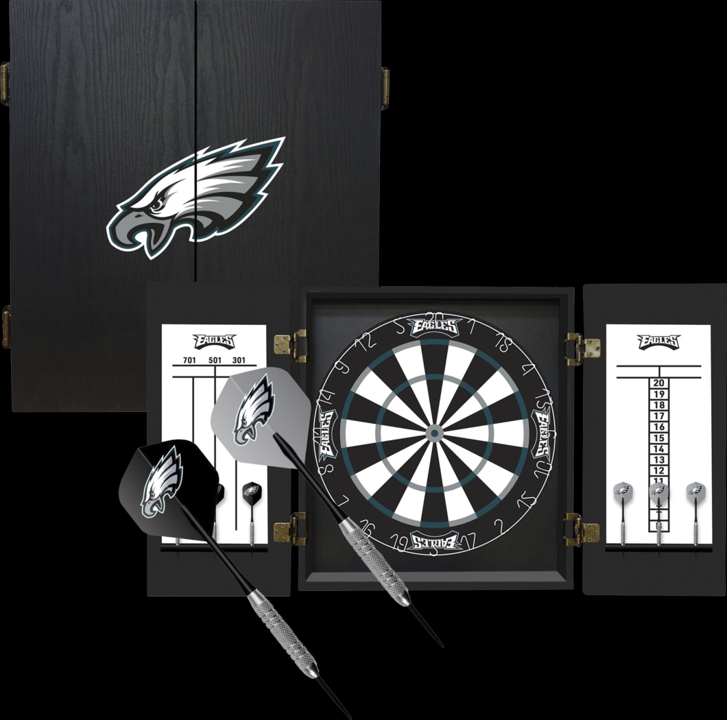 Philadelphia Eagles Black Dartboard Set - Thumbnail - Image 1