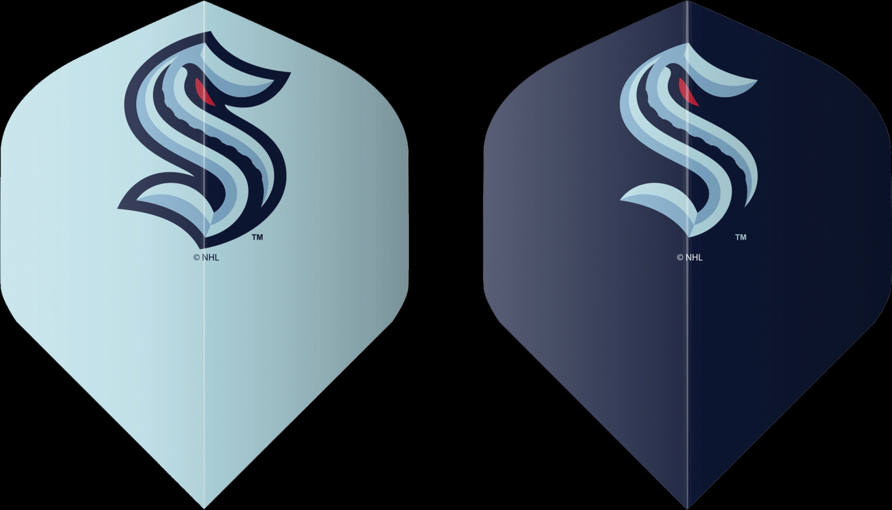 Fan's Choice Seattle Kraken Black Dartboard Set - Thumbnail - Image 8