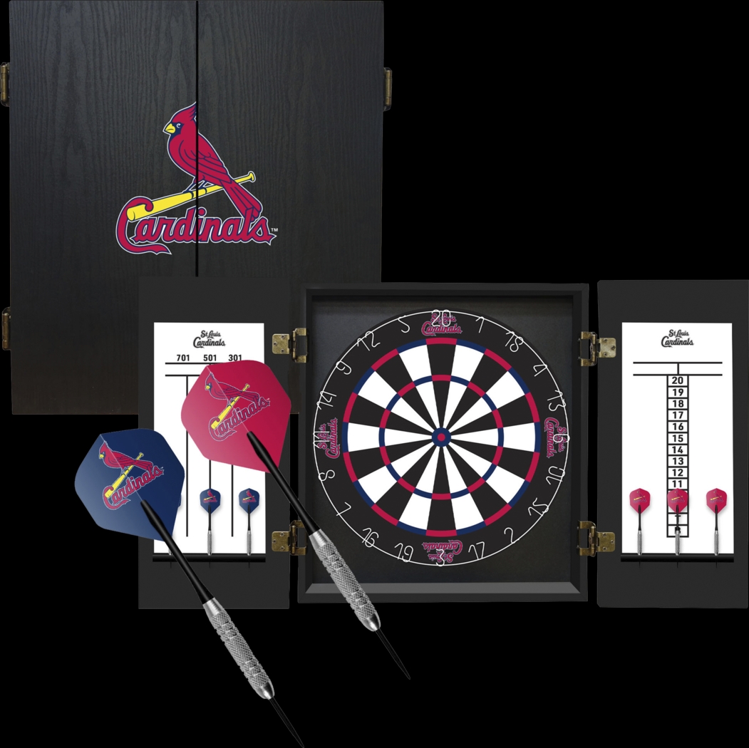 St. Louis Cardinals Black Dartboard Set - Thumbnail - Image 4