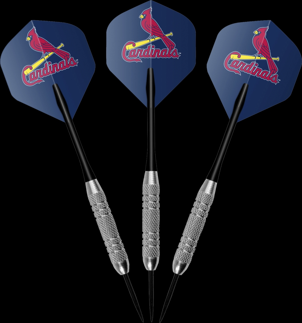 St. Louis Cardinals Black Dartboard Set - Thumbnail - Image 7