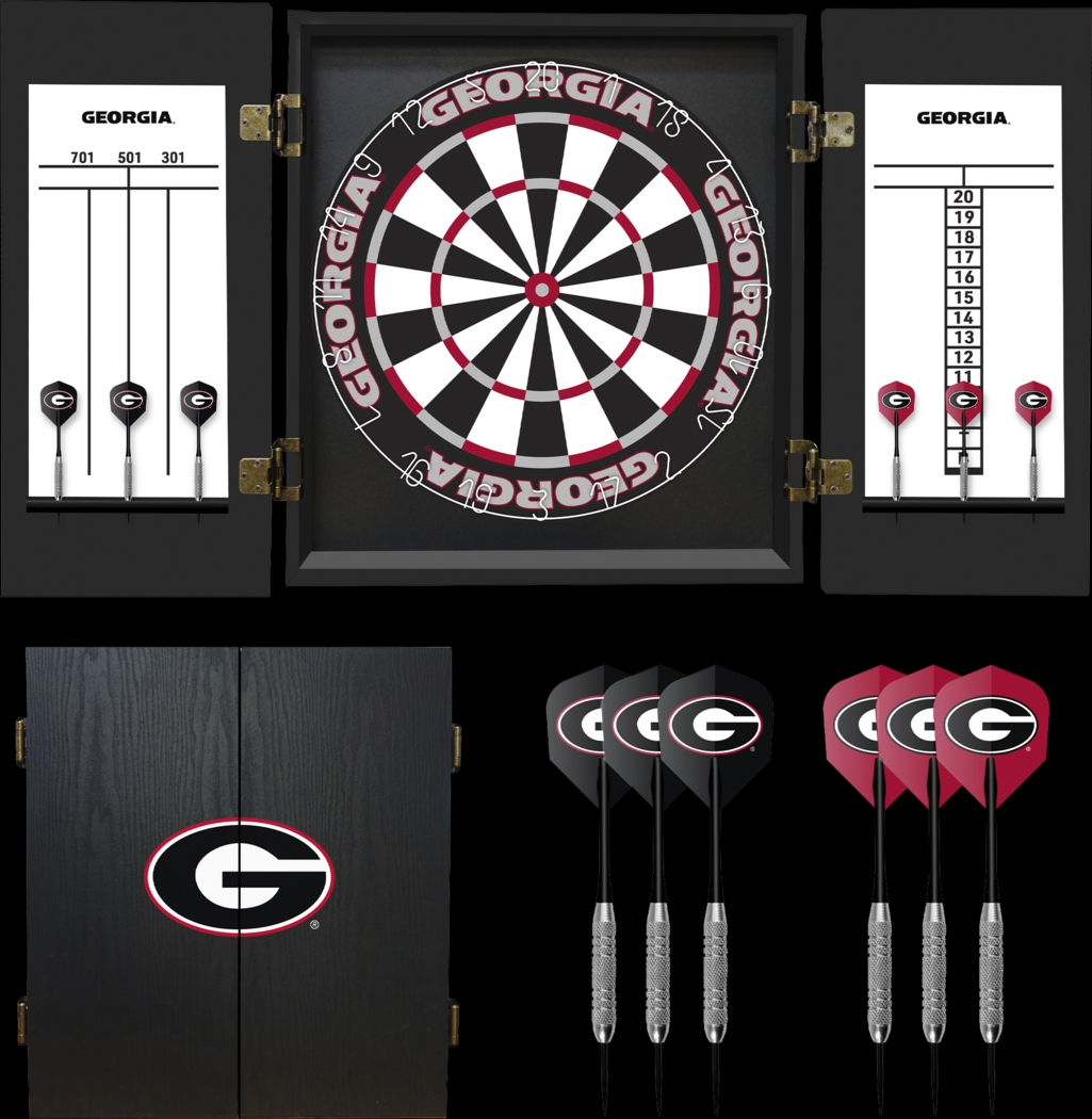University of Georgia Black Dartboard Set - Thumbnail - Image 1