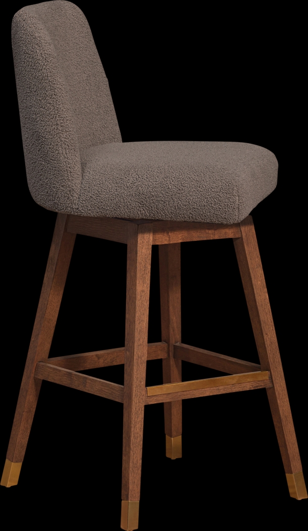 Fanshawe Brown Swivel Barstool - Thumbnail - Image 4