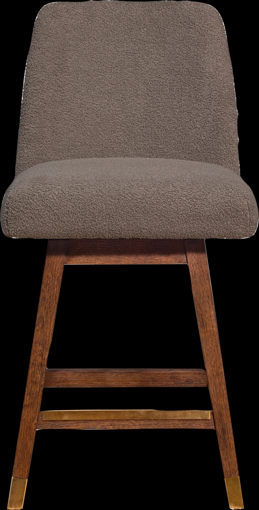 Fanshawe Brown Swivel Counter Stool - Thumbnail - Image 3