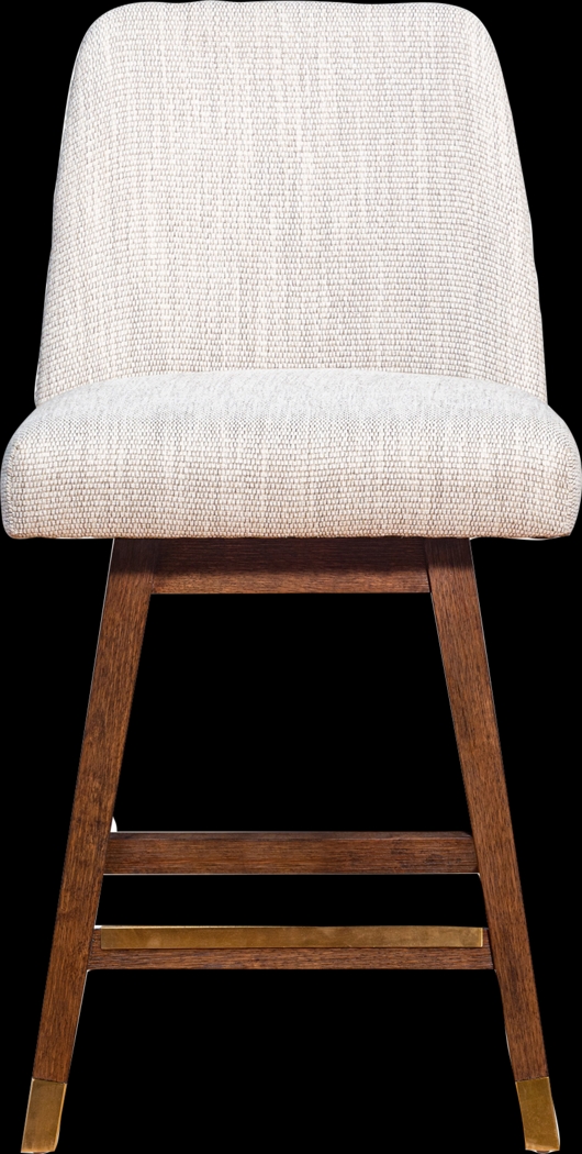 Fanshawe Beige Swivel Counter Stool - Thumbnail - Image 3