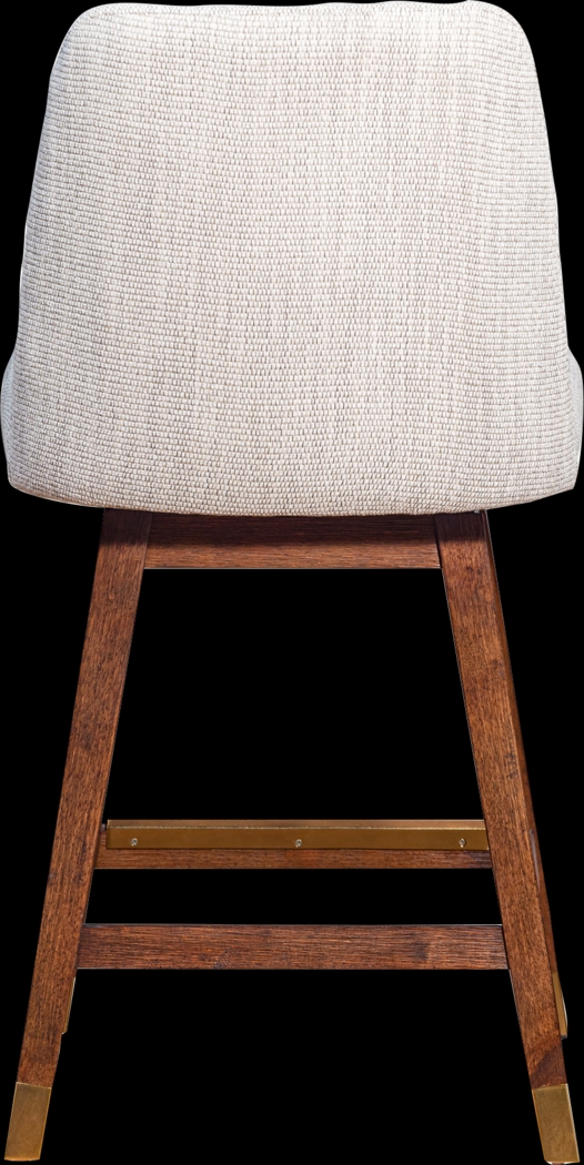 Fanshawe Beige Swivel Counter Stool - Thumbnail - Image 5