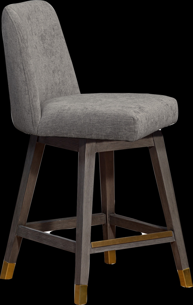 Fanshawe Gray Swivel Counter Stool - Thumbnail - Image 4