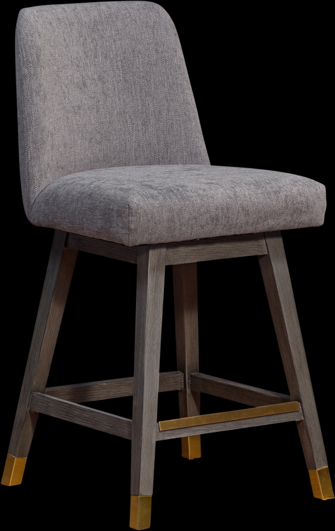 Fanshawe Gray Swivel Counter Stool - Thumbnail - Image 1