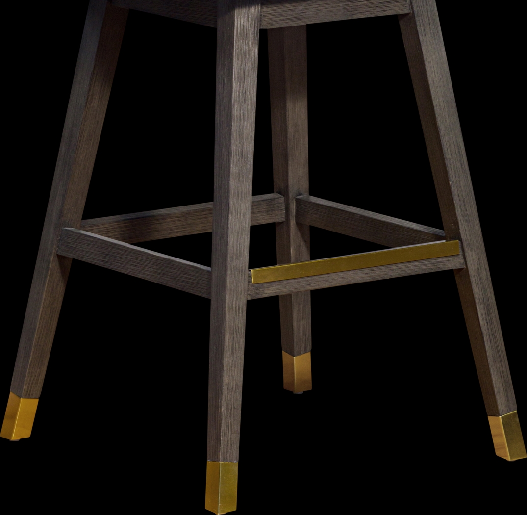 Fanshawe Gray Swivel Barstool - Thumbnail - Image 9