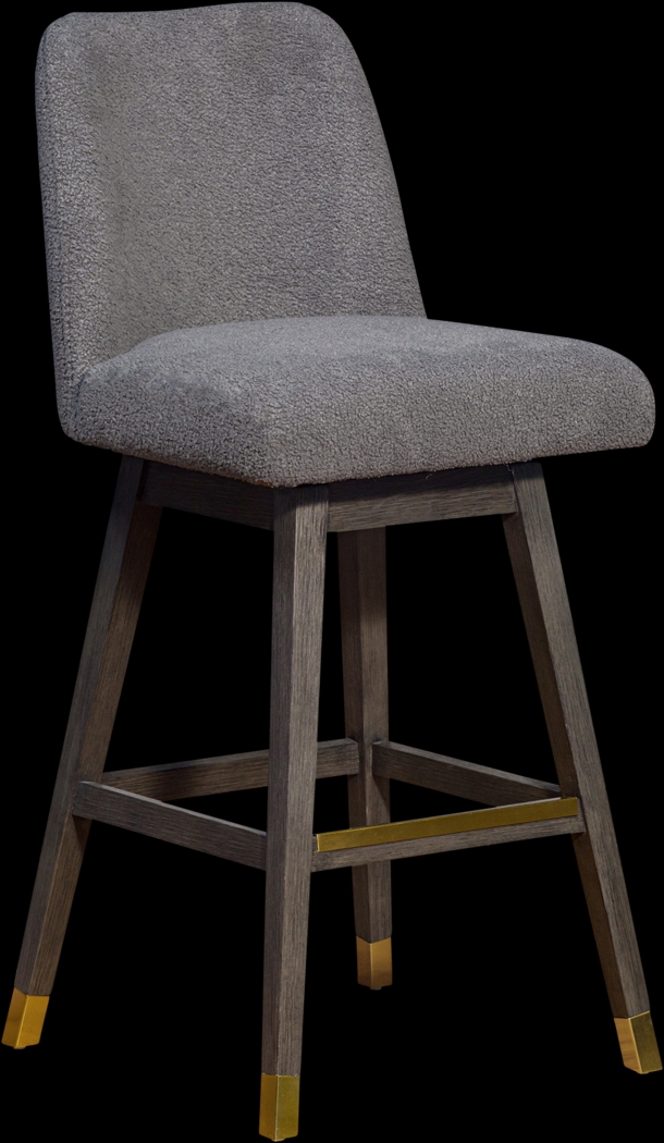 Fanshawe Gray Swivel Barstool - Thumbnail - Image 1