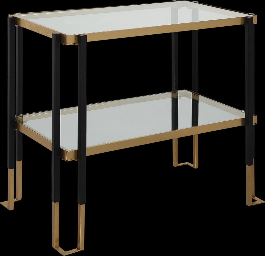 Farajen Gold Accent Table - Thumbnail - Image 1