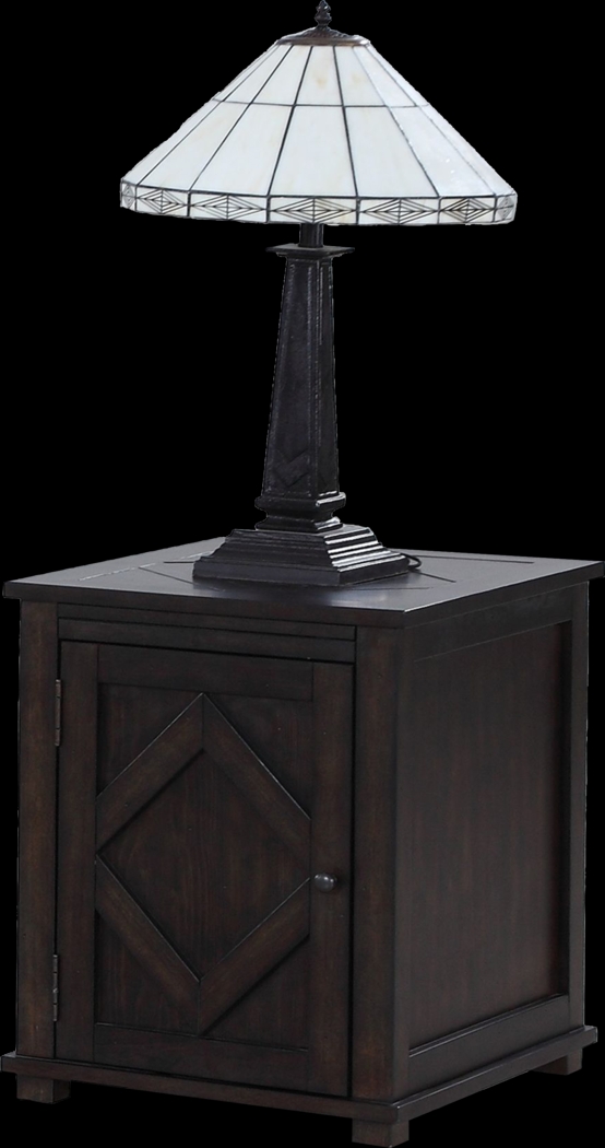Faramont Brown Accent Table - Thumbnail - Image 1
