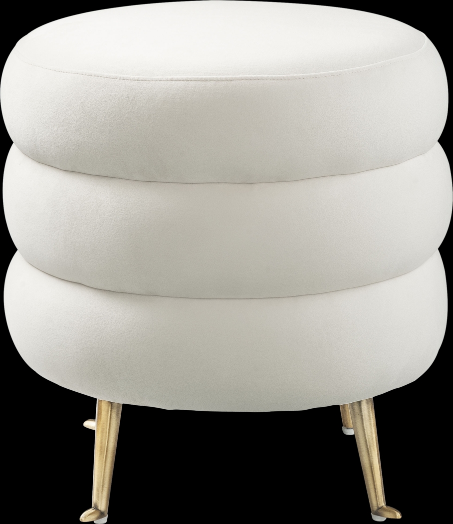 Farfalle Cream Ottoman - Thumbnail - Image 2