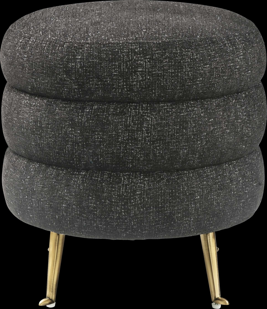 Farfalle Dark Gray Ottoman - Thumbnail - Image 2