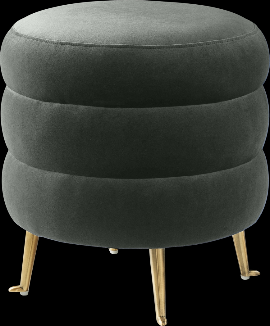 Farfalle Gray Ottoman - Thumbnail - Image 1