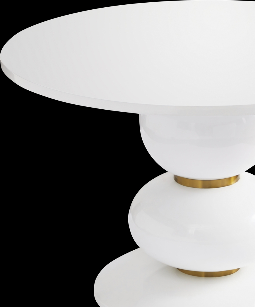 Fargreen White 47.5 in. Dining Table - Thumbnail - Image 4