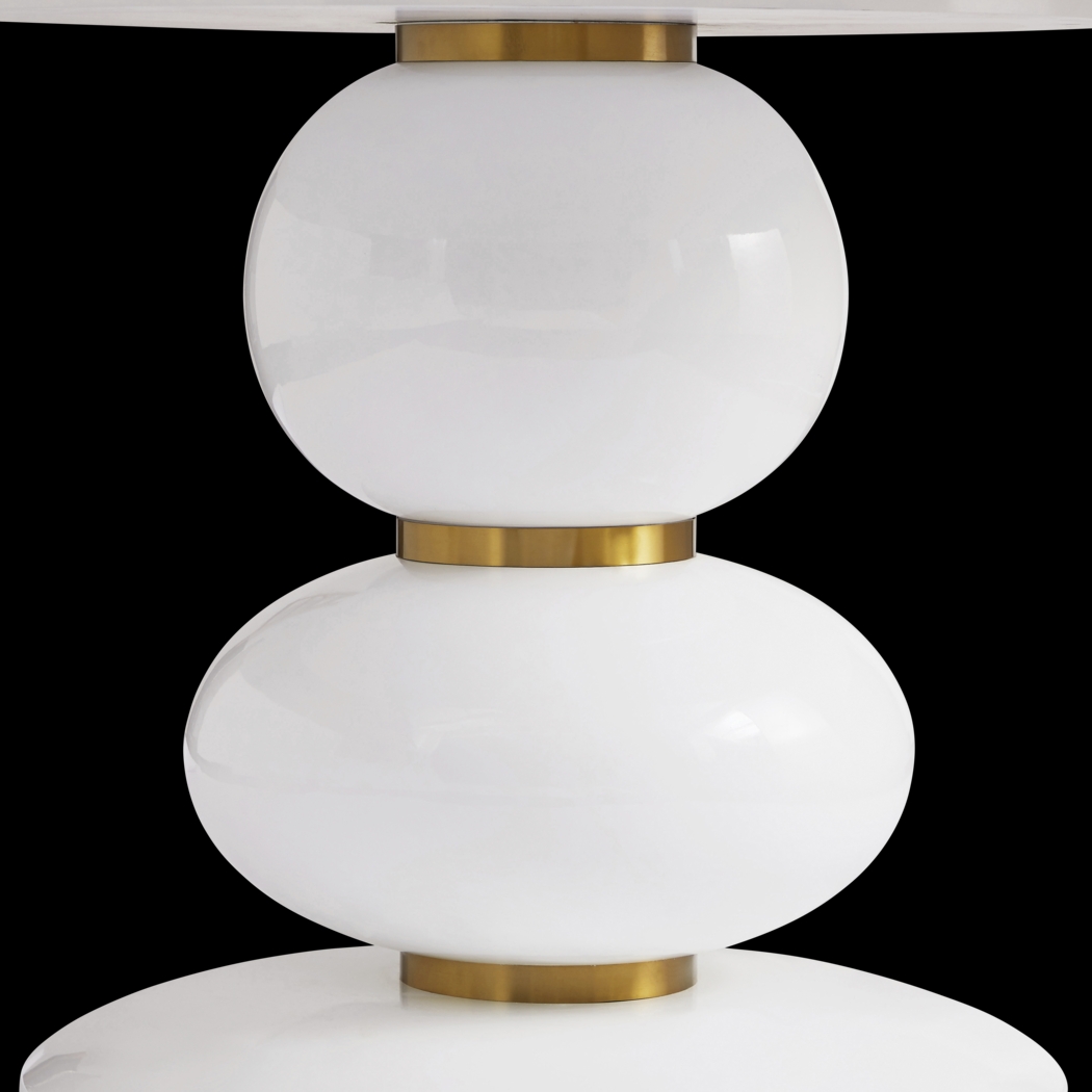 Fargreen White 47.5 in. Dining Table - Thumbnail - Image 6