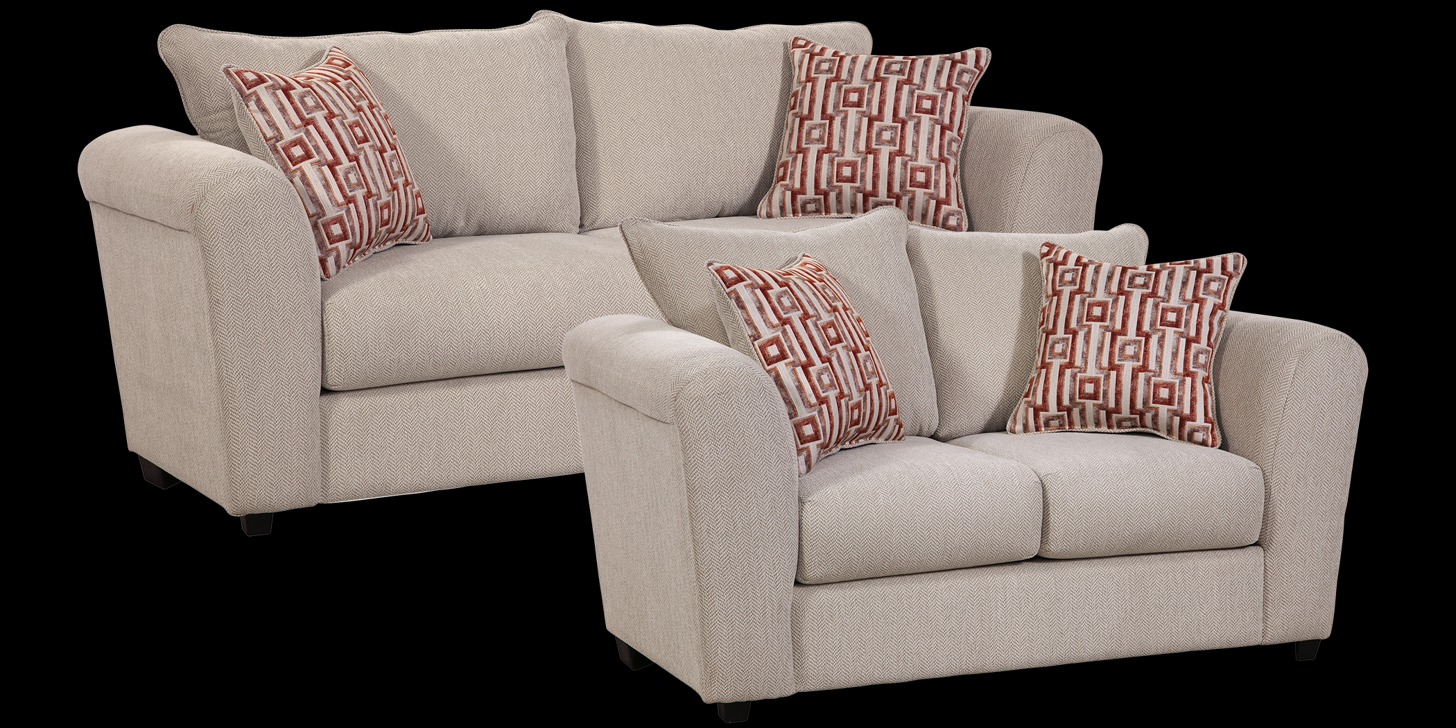 Faris Beige 2 Pc Living Room - Thumbnail - Image 1