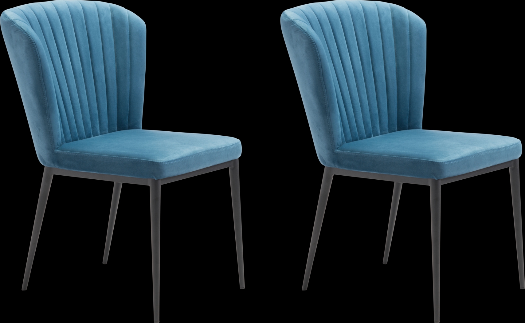 Farlook Blue Side Chair, Set of 2 - Thumbnail - Image 1