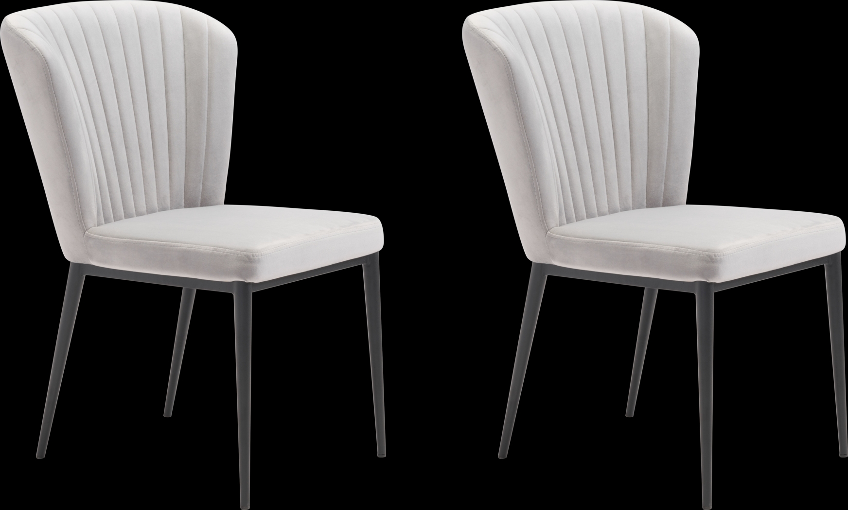 Farlook Gray Side Chair, Set of 2 - Thumbnail - Image 1