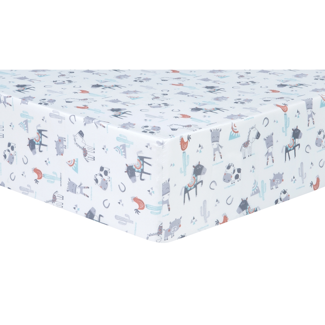 Farm Games White 4 Pc Baby Bedding Set - Thumbnail - Image 12