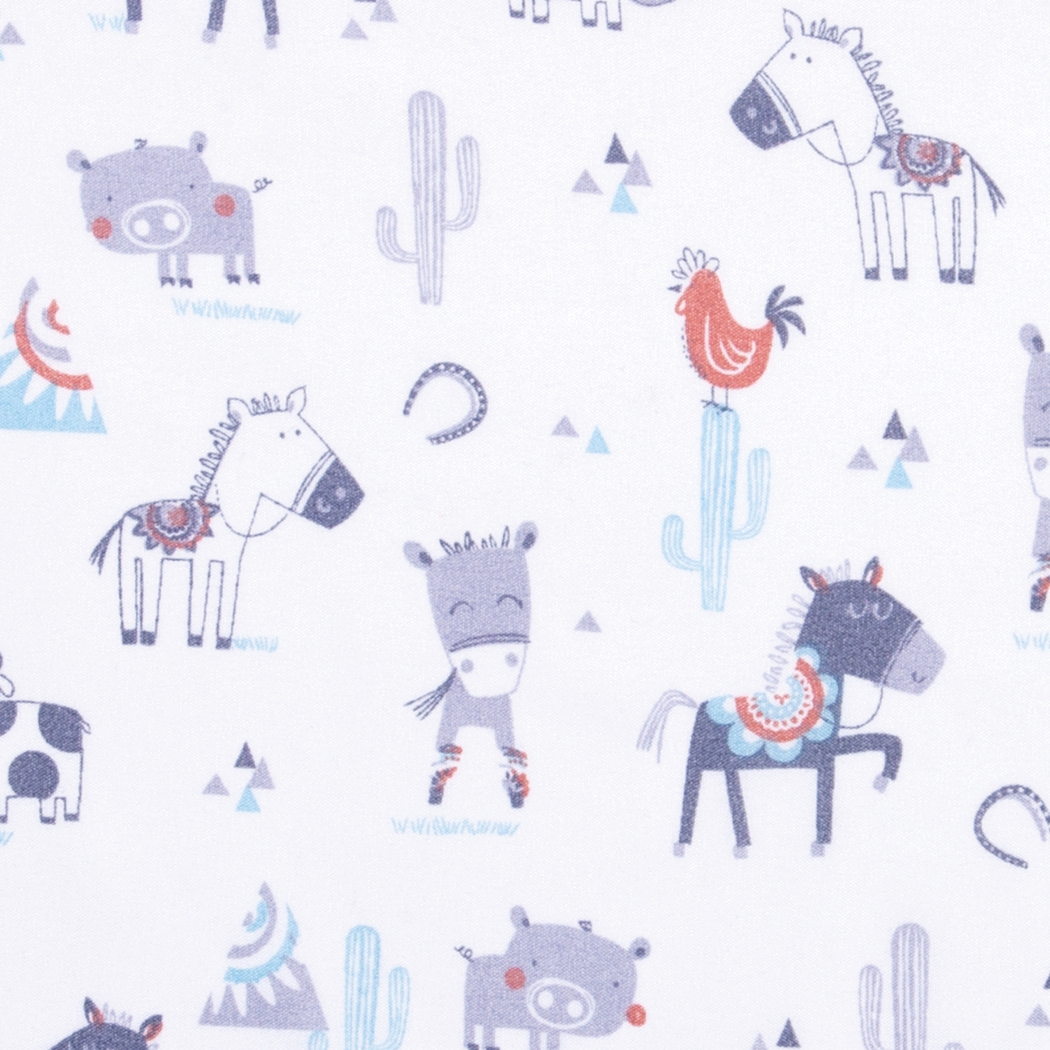 Farm Games White 4 Pc Baby Bedding Set - Thumbnail - Image 14