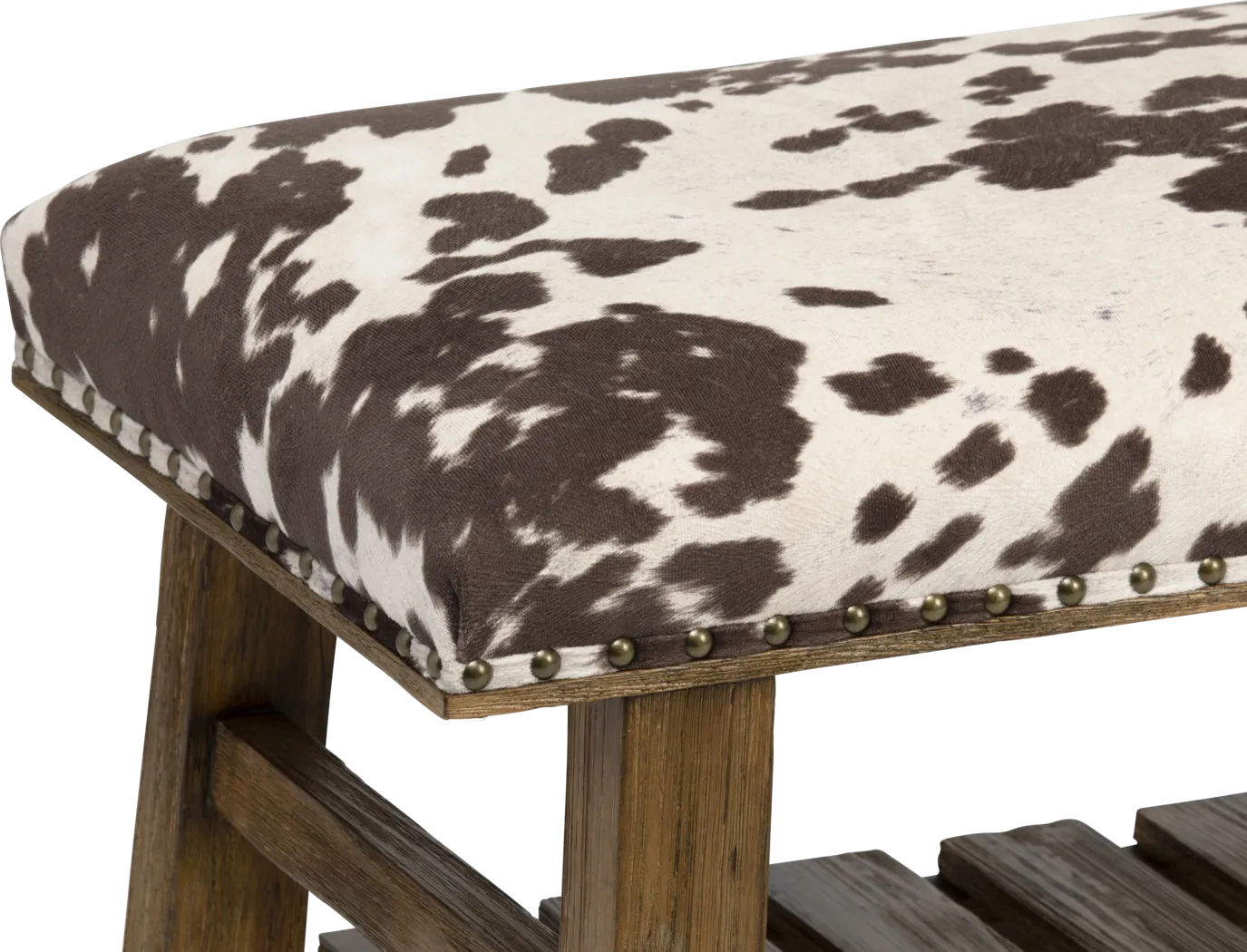 Farmcote Brown Accent Bench - Thumbnail - Image 2