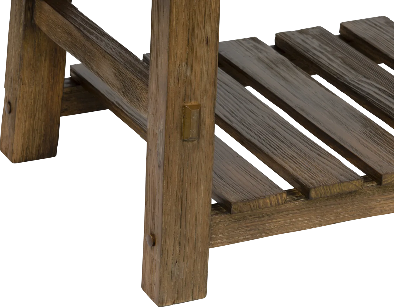 Farmcote Brown Accent Bench - Thumbnail - Image 3