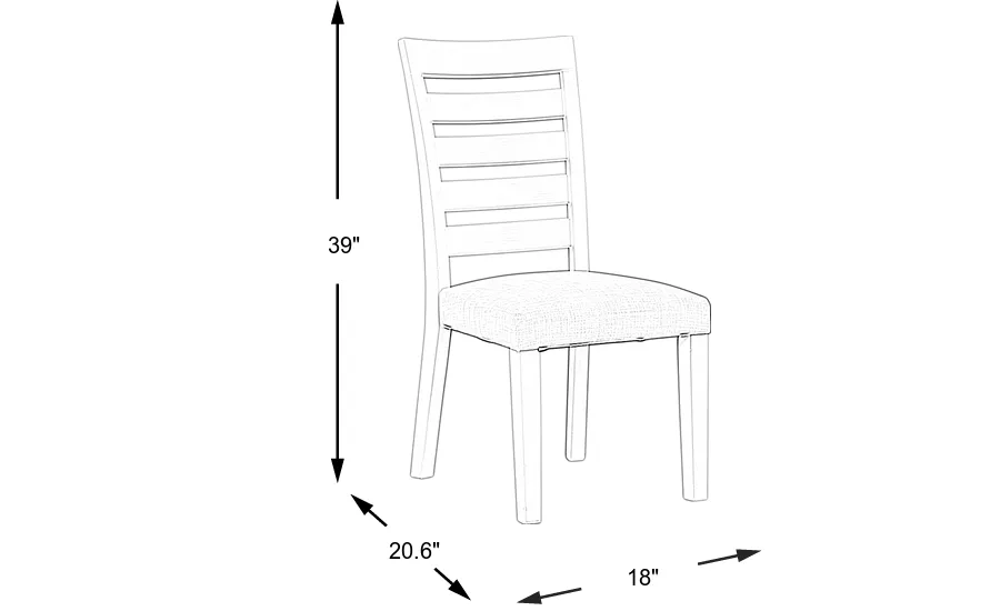 Dimension Image. Please refer to the Dimension Tab on this page for dimension details.