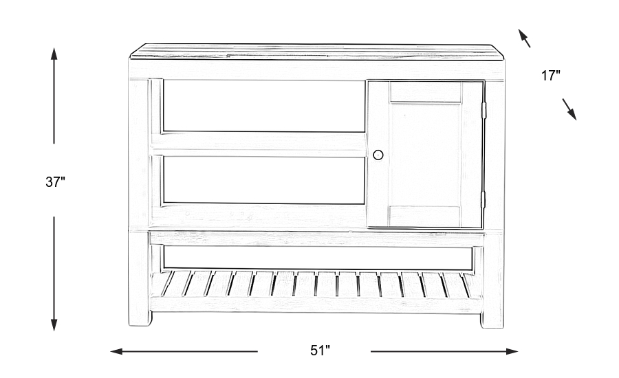 Dimension Image. Please refer to the Dimension Tab on this page for dimension details.